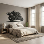 Lean Into It - laser-cut metal wall art