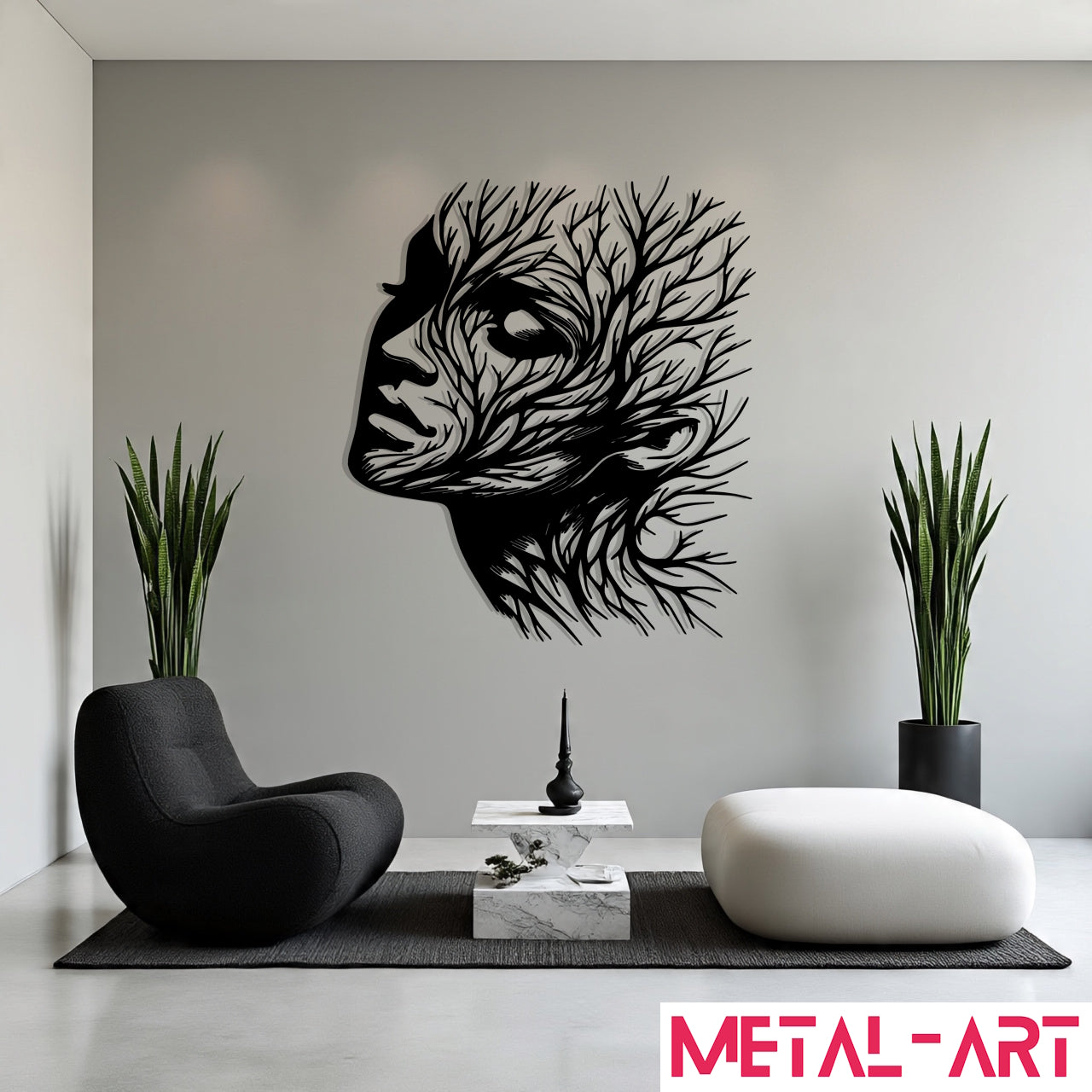 Rooted Grace - laser-cut metal wall art