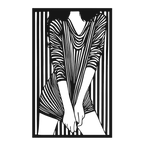 Velvet Curves - laser-cut metal wall art