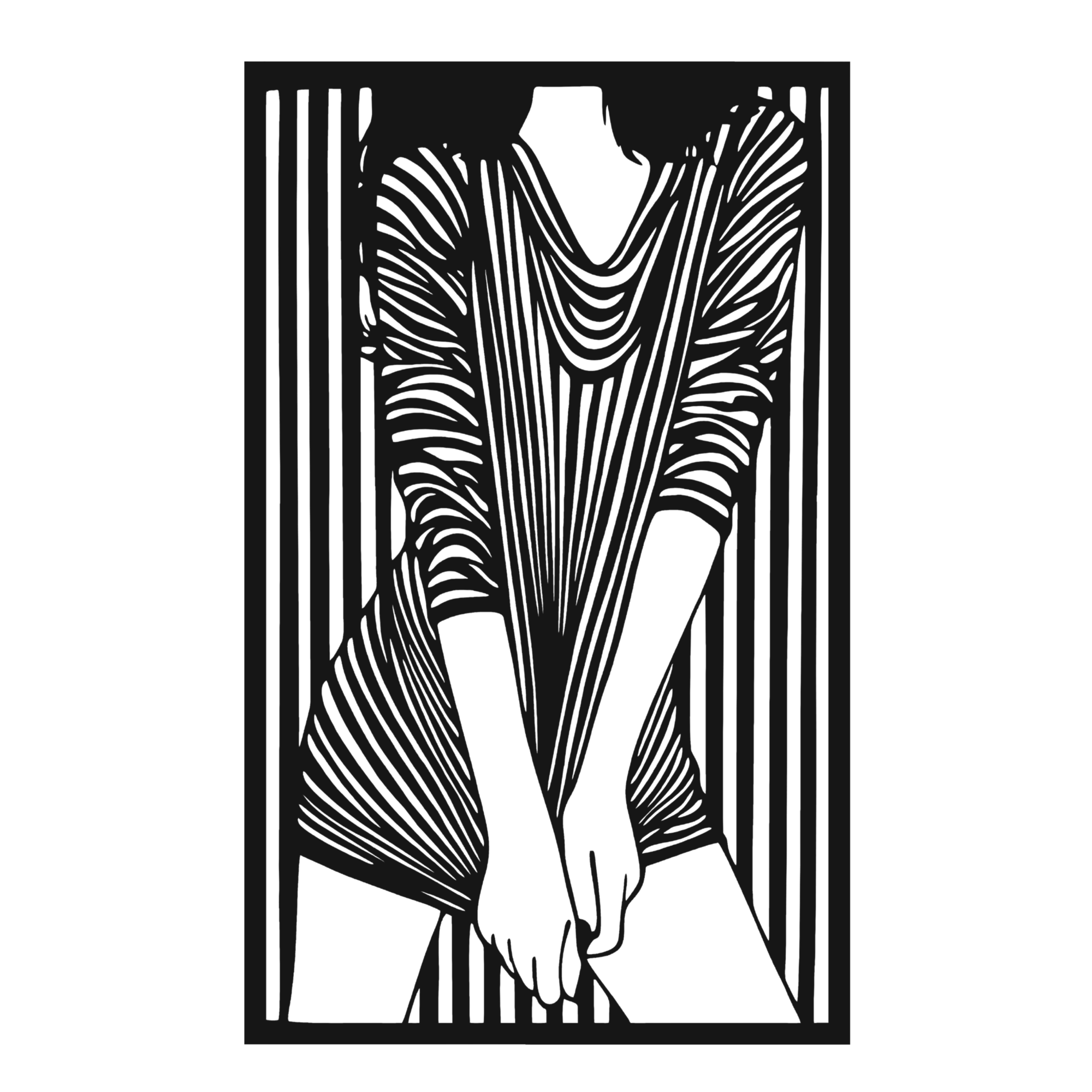 Velvet Curves - laser-cut metal wall art