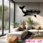 Soul of the Ocean - laser-cut metal wall art