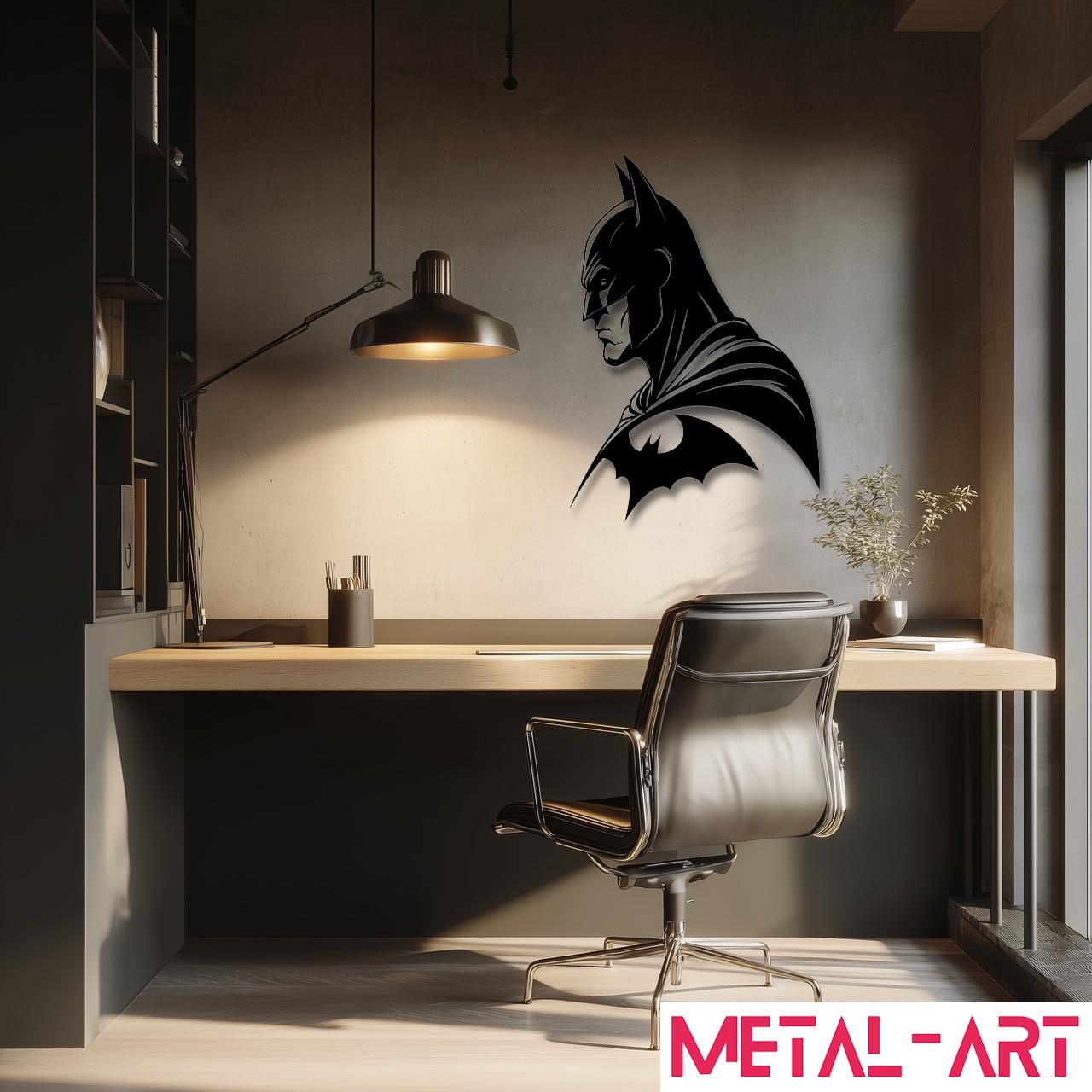 Shadow Guardian - laser-cut metal wall art