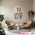 Feminine Form - laser-cut metal wall art