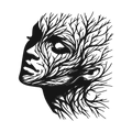 Rooted Grace - laser-cut metal wall art
