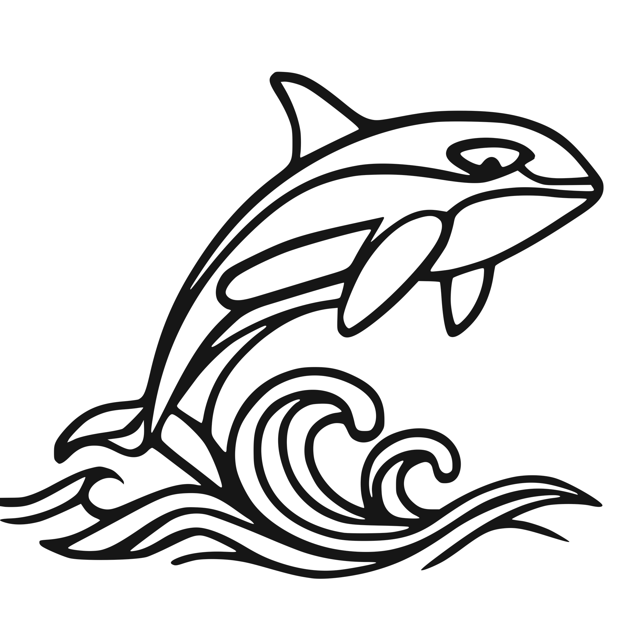 Orca Leap - laser-cut metal wall art