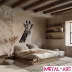Graceful Giraffe - laser-cut metal wall art