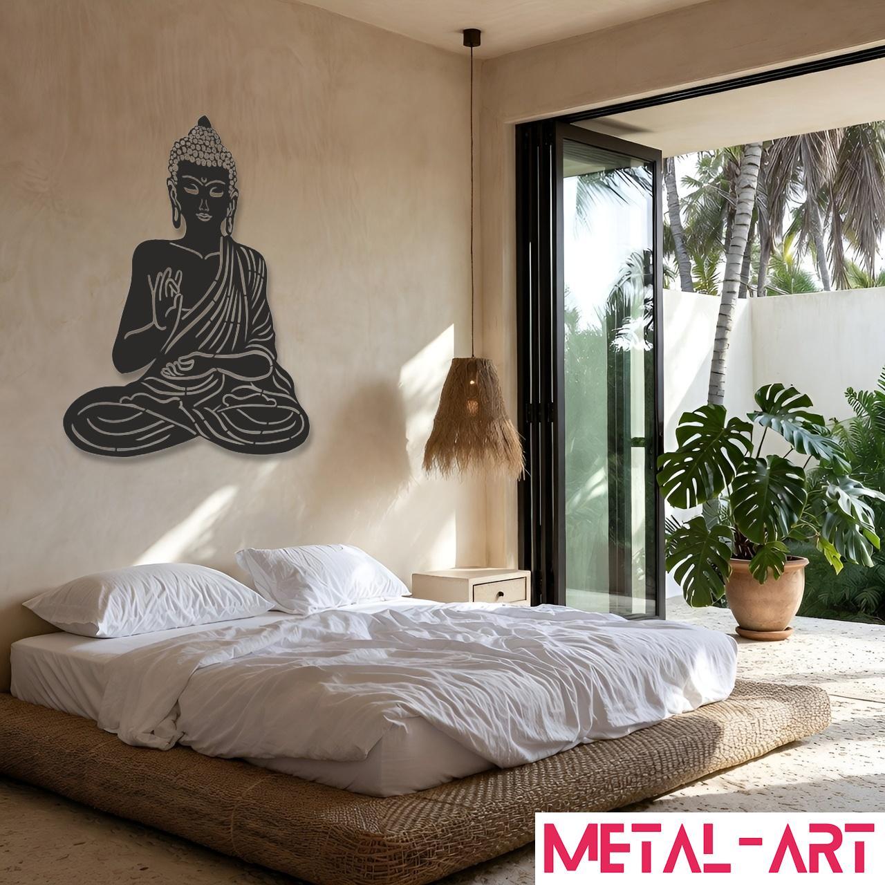 Peaceful Awakening - laser-cut metal wall art