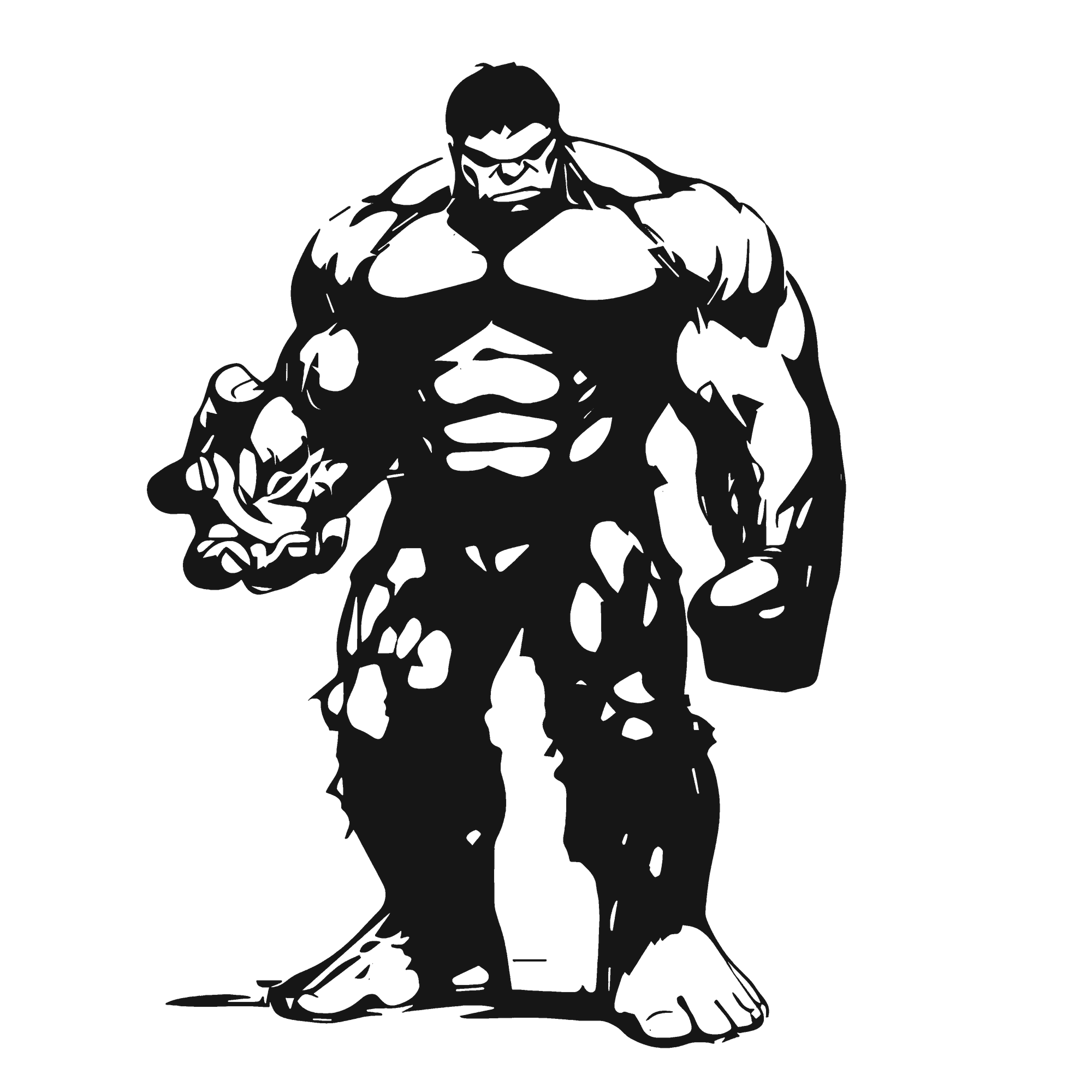 Green Titan - laser-cut metal wall art