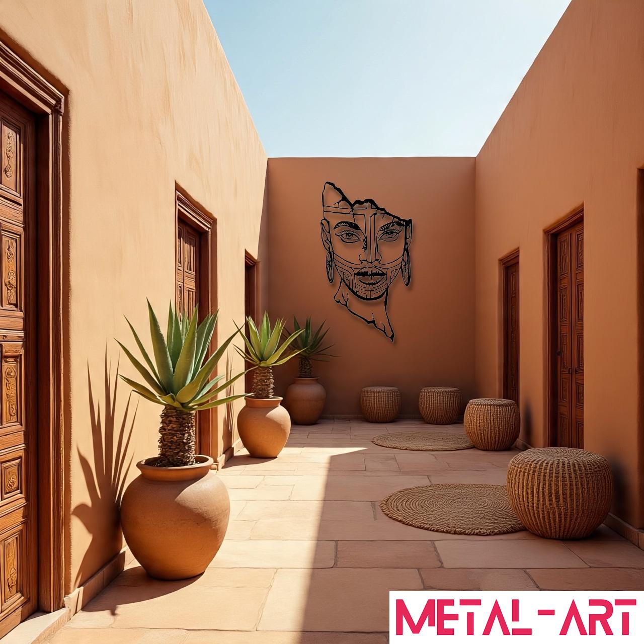 Broken Beauty - laser-cut metal wall art