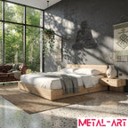 Peaceful Awakening - laser-cut metal wall art