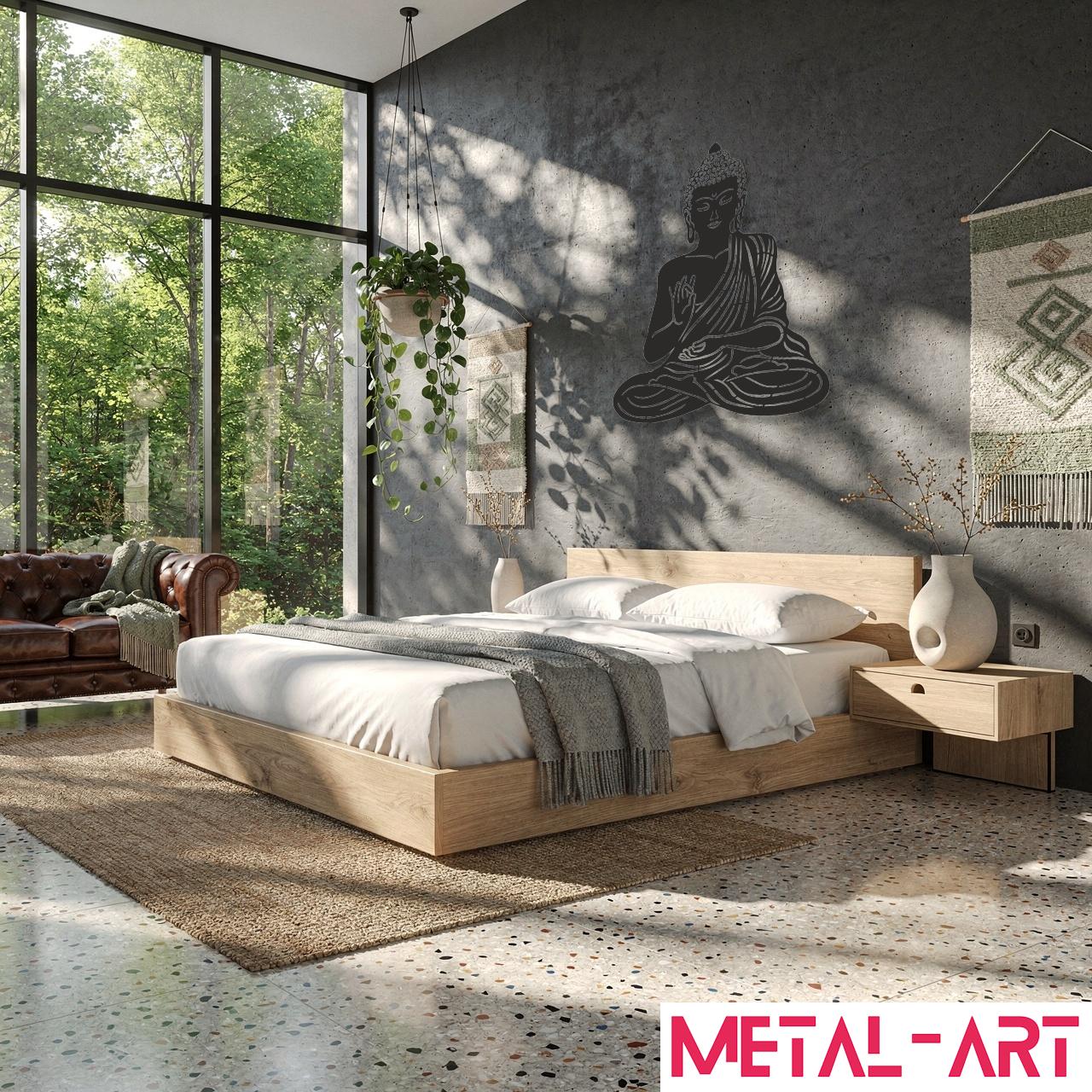 Peaceful Awakening - laser-cut metal wall art