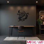 Tentacle Dance - laser-cut metal wall art