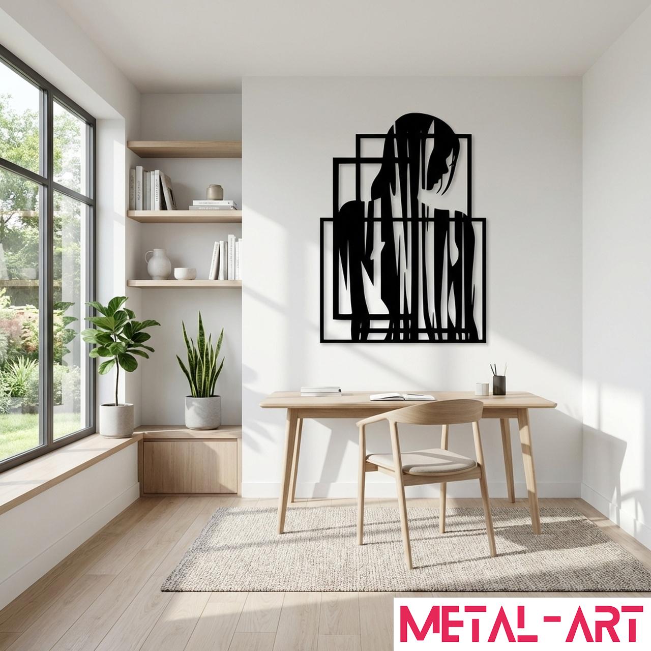 Cascade - laser-cut metal wall art
