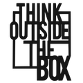 Outside The Box - laser-cut metal wall art