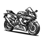Honda CBR 1000 - laser-cut metal wall art