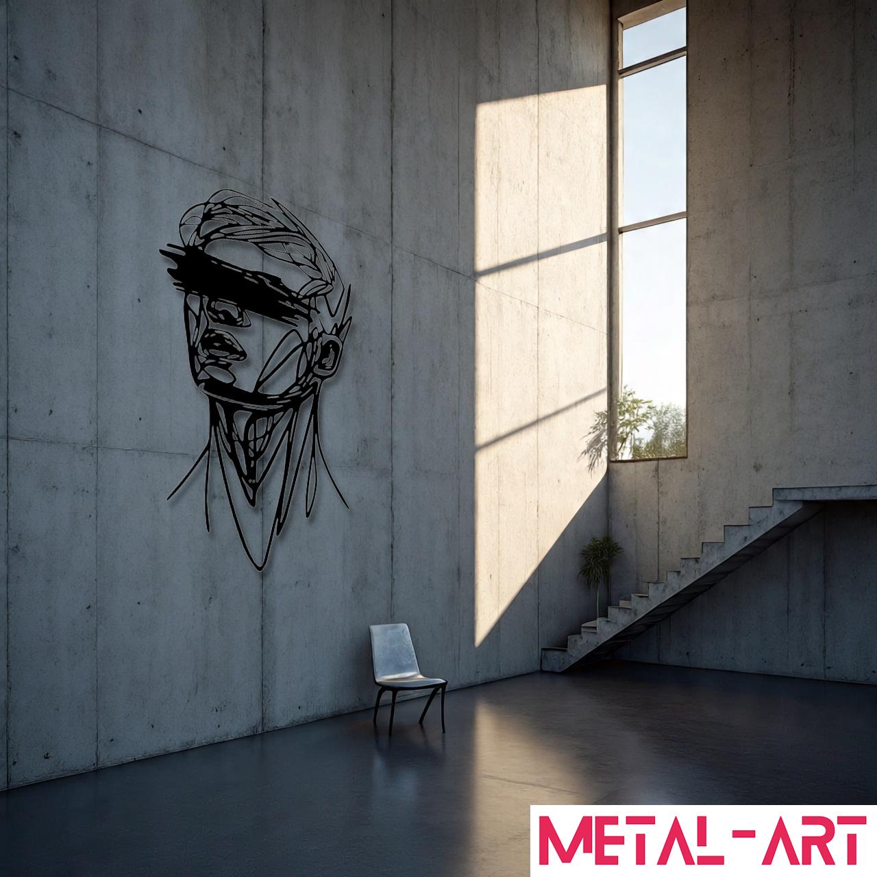 Veiled Identity - laser-cut metal wall art