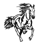 Wild Stride - laser-cut metal wall art