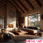 Broken Beauty - laser-cut metal wall art