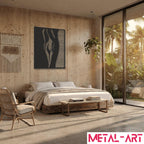Rhythmic Form - laser-cut metal wall art