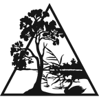 Triangle Tranquility - laser-cut metal wall art