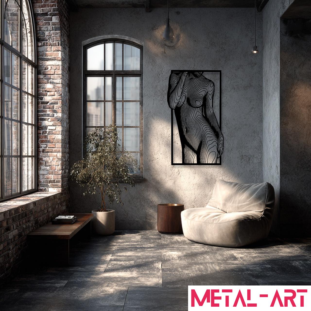Topographic Beauty - laser-cut metal wall art
