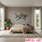 Iron Jaws - laser-cut metal wall art