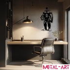 Green Titan - laser-cut metal wall art