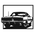 American Muscle - Camaro 1 - laser-cut metal wall art