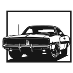 American Muscle - Camaro 1 - laser-cut metal wall art