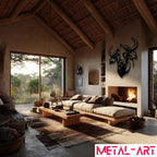 Buffalo Guardian - laser-cut metal wall art