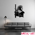 White Wolf - laser-cut metal wall art