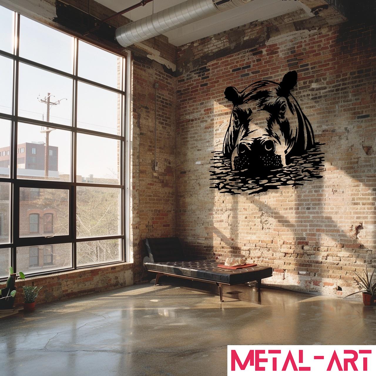 River Sentinel - laser-cut metal wall art