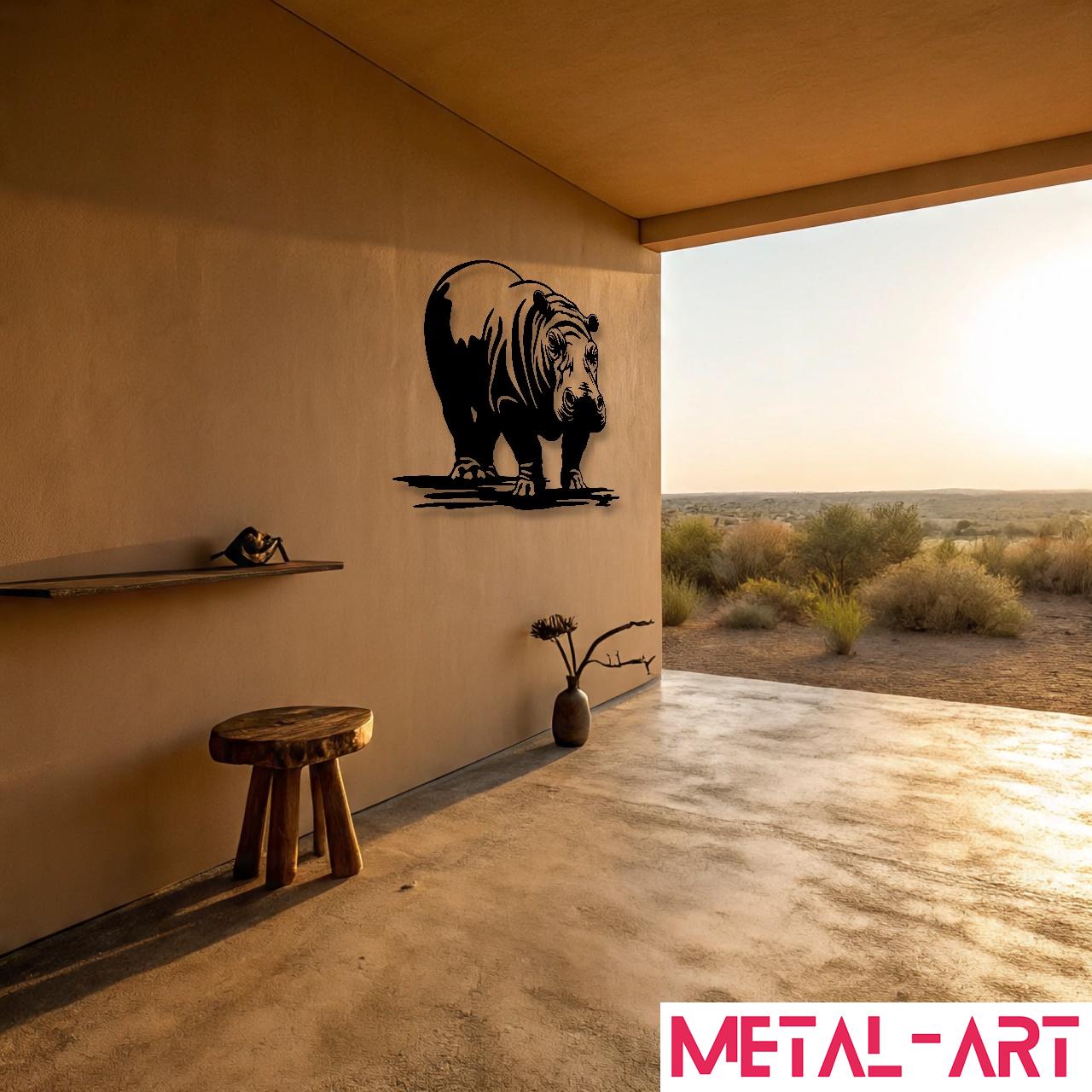 River Ruler - laser-cut metal wall art