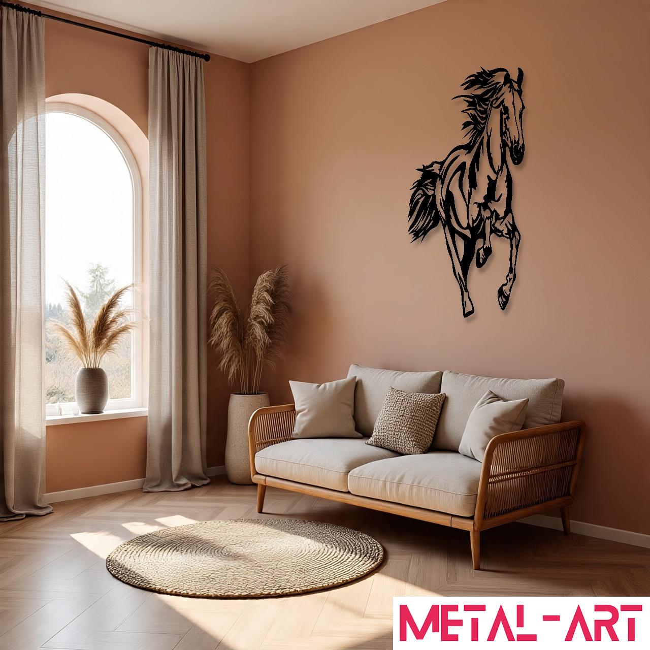 Wild Stride - laser-cut metal wall art