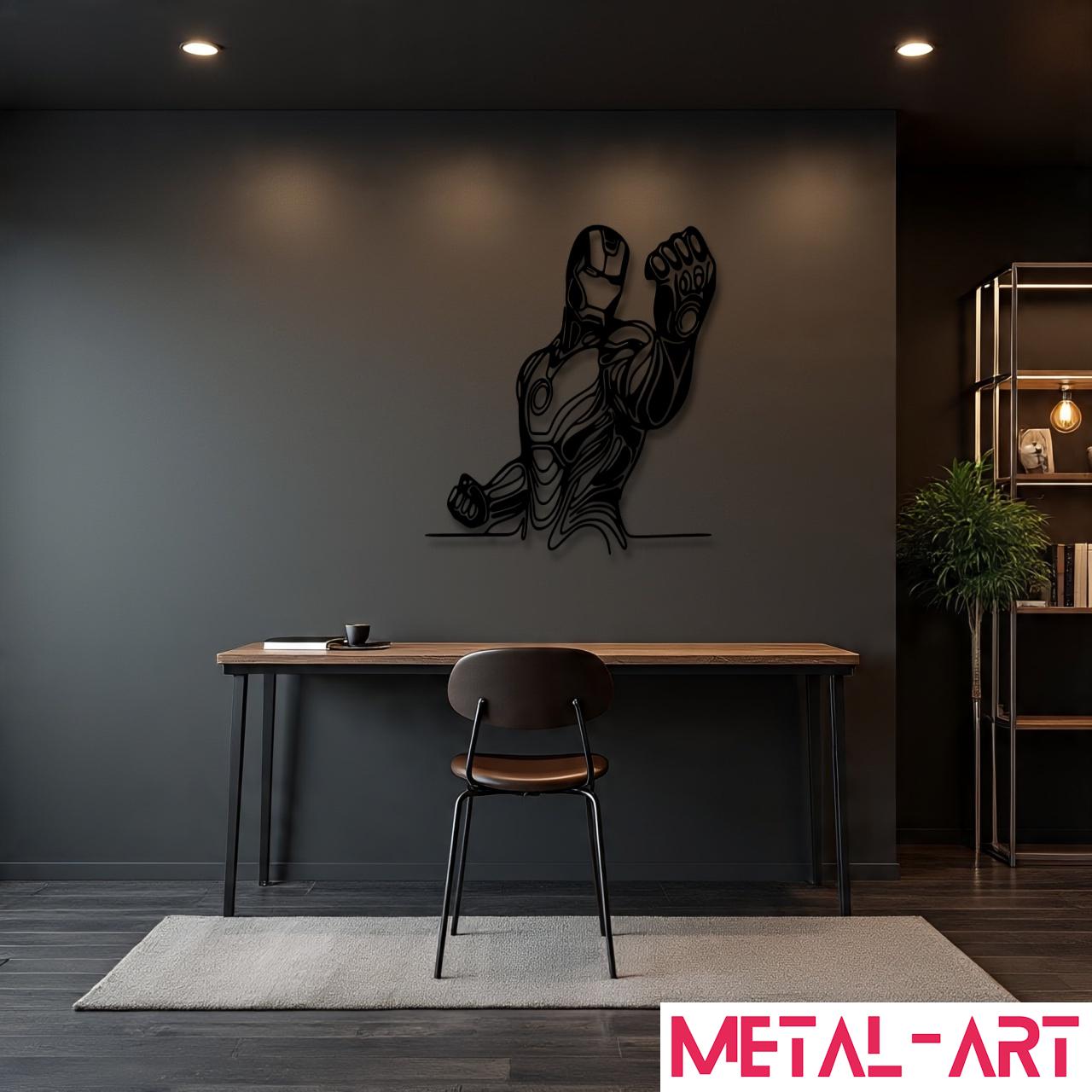 I Am Iron Man - laser-cut metal wall art