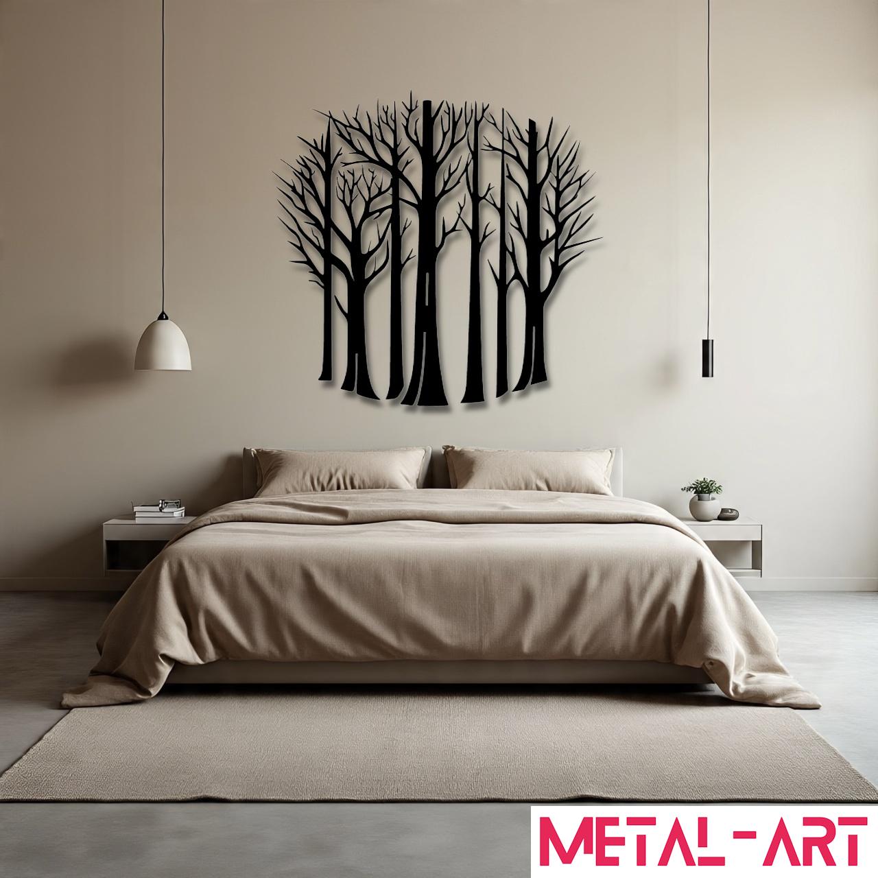 Circle of Silence - laser-cut metal wall art