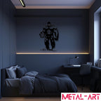 Green Titan - laser-cut metal wall art