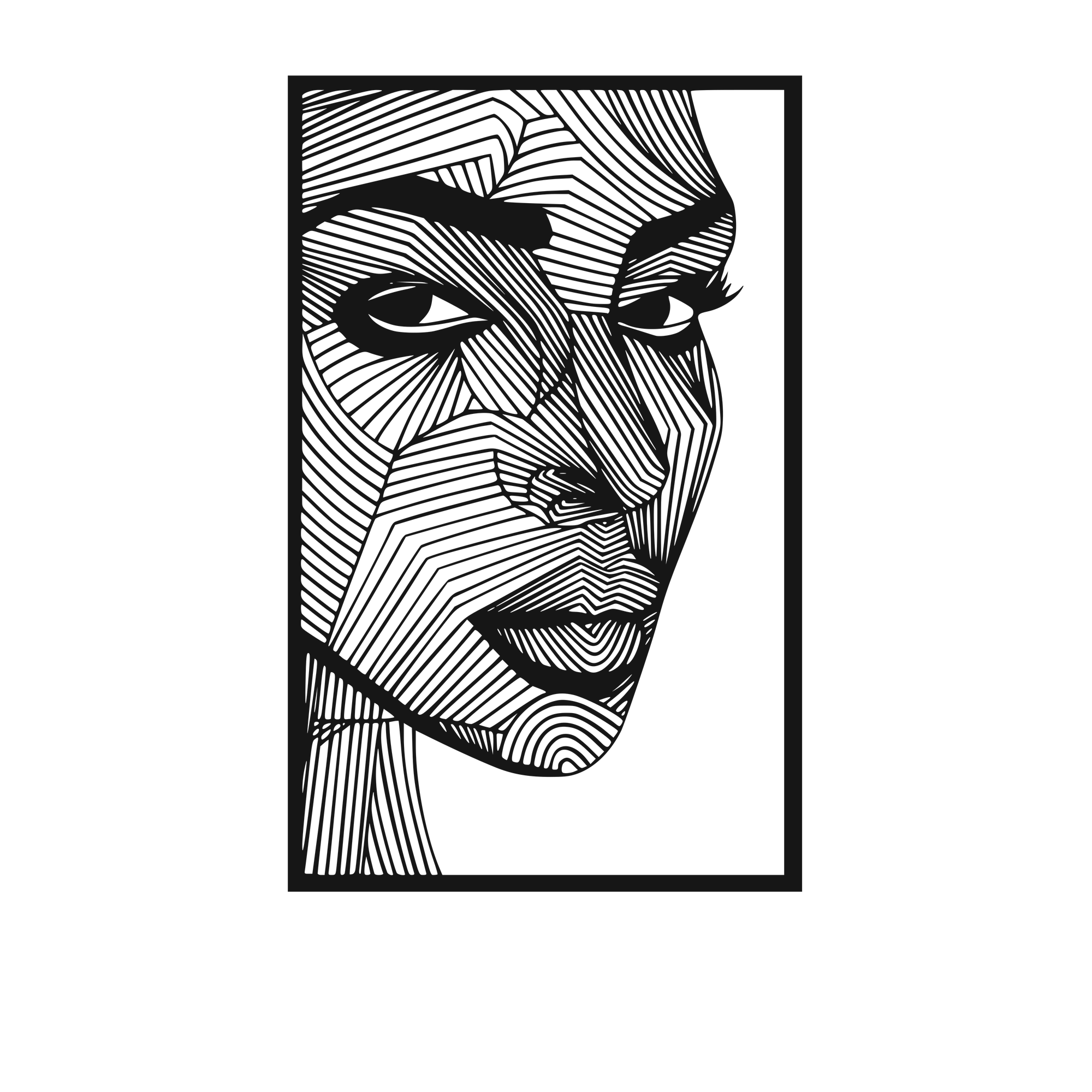 Defined - laser-cut metal wall art