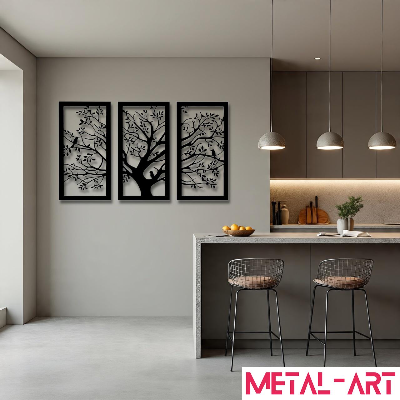 Whispers in the Trees - laser-cut metal wall art