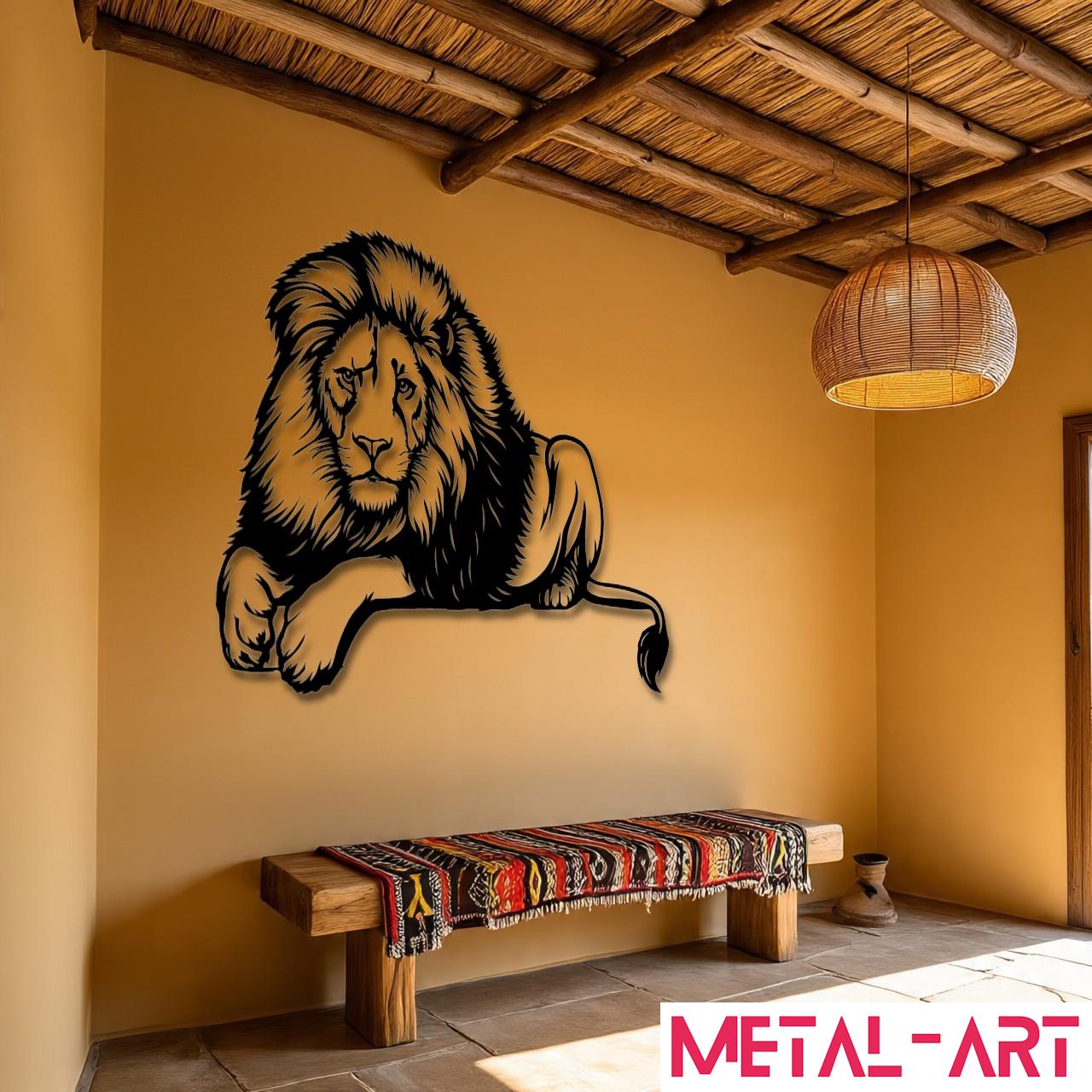 Golden Pride - laser-cut metal wall art