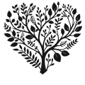 Heartwood Harmony - laser-cut metal wall art