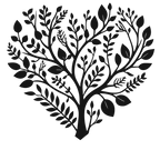 Heartwood Harmony - laser-cut metal wall art