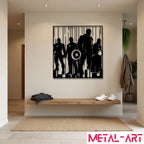 Avengers Ascent - laser-cut metal wall art