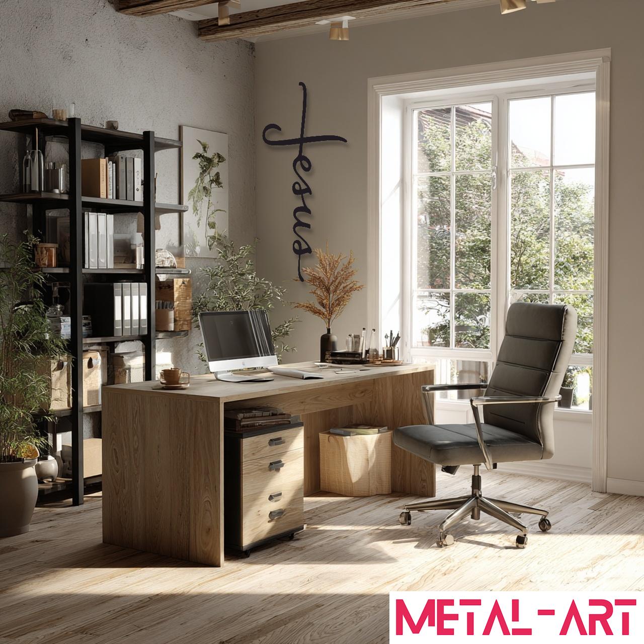 Living Word - laser-cut metal wall art