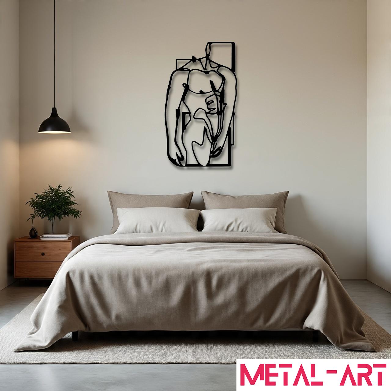 Fractured Strength - laser-cut metal wall art