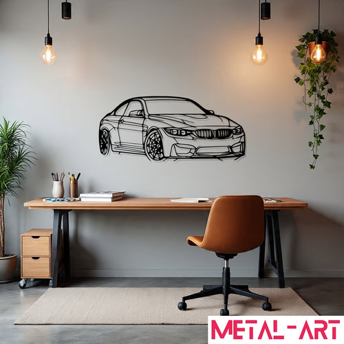 BMW Flow 1 - laser-cut metal wall art