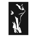 Masculine Silhouette - laser-cut metal wall art