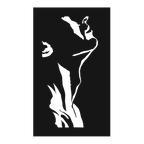 Masculine Silhouette - laser-cut metal wall art