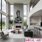 Heritage Crown - laser-cut metal wall art