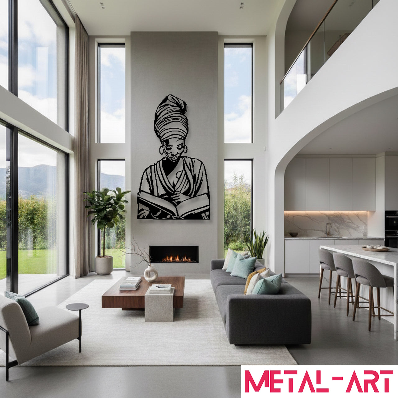 Heritage Crown - laser-cut metal wall art